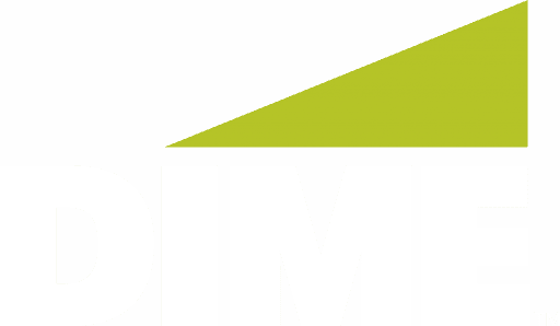 Dime Community Bank logo - White